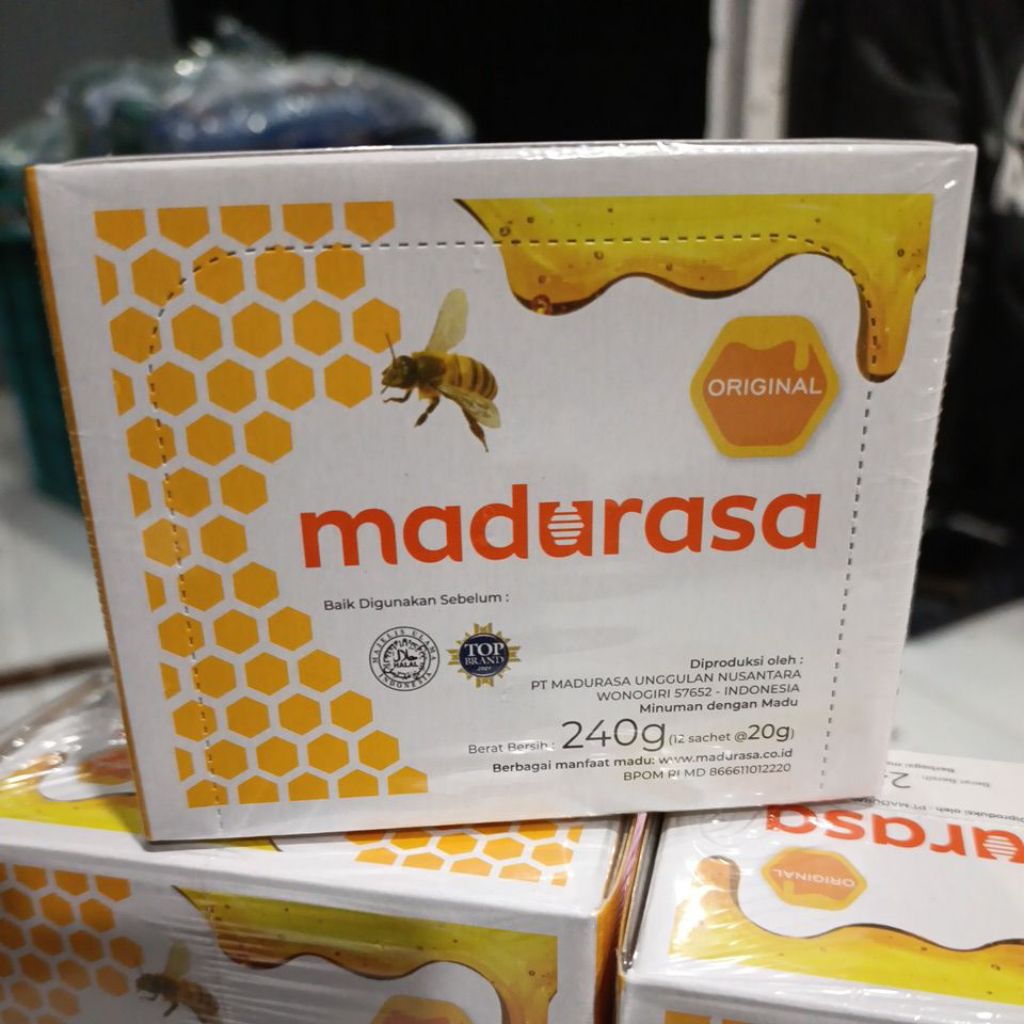 

madu rasa original per box 12 sachet