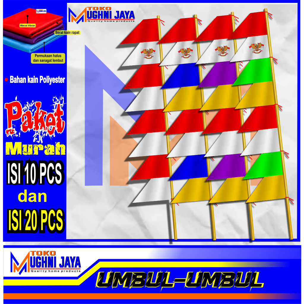 BENDERA UMBUL UMBUL GERGAJI | BENDERA AGUSTUSAN