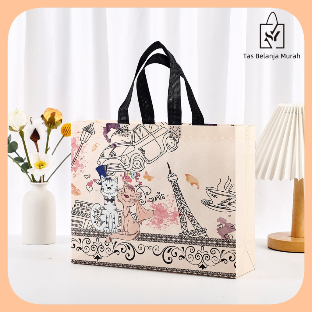 

Goodie bag-Tas Belanja tas Jinjing tas spunbond tas souvenir premium tebal dan kuat/Terlaris lipat jumbo/ waterproof/shopping bag Tas Belanja Murah Karakter Kartun-A41