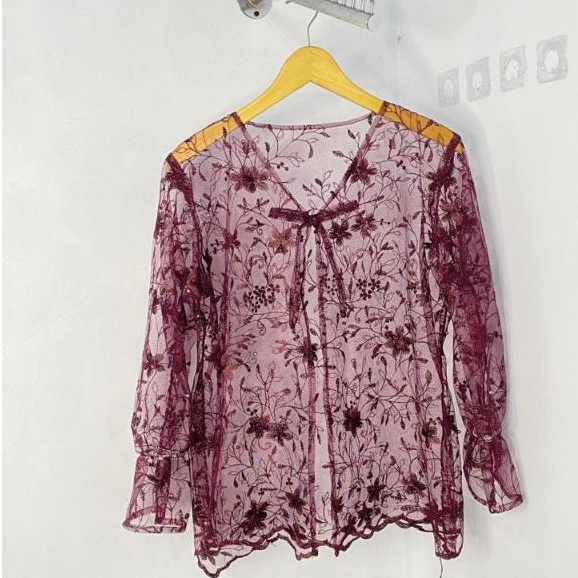 FREE ONGKIR OUTER VEST LONG, VEST BRUKAT PANJANG, TUNIK BRUKAT, KEBAYA BRUKAT