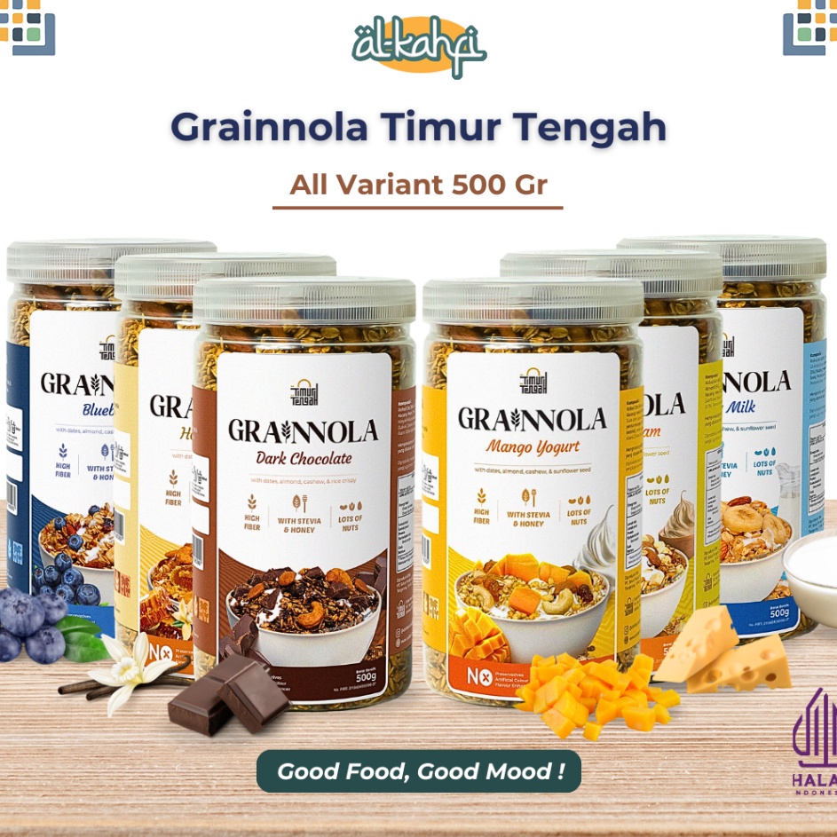 

BISA COD Granola Timur Tengah 5gr Grainnola Sereal Diet Sarapan Sehat