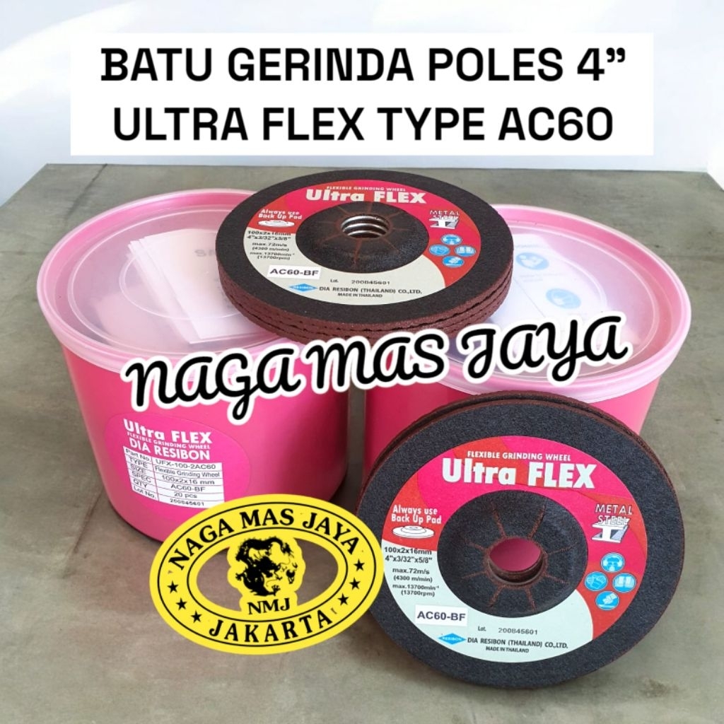 ULTRA FLEX AC60-BF BATU GERINDA POLES POTONG ULTRA FLEX AC 60 BF