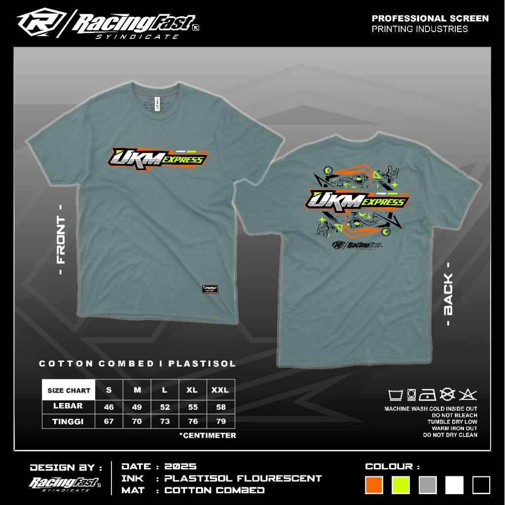 KAOS CUSTOM SABLON PLASTISOL FLUORESCENT | T-SHIRT CUSTOM |  BIKIN BAJU CUSTOM BEBAS DESAIN