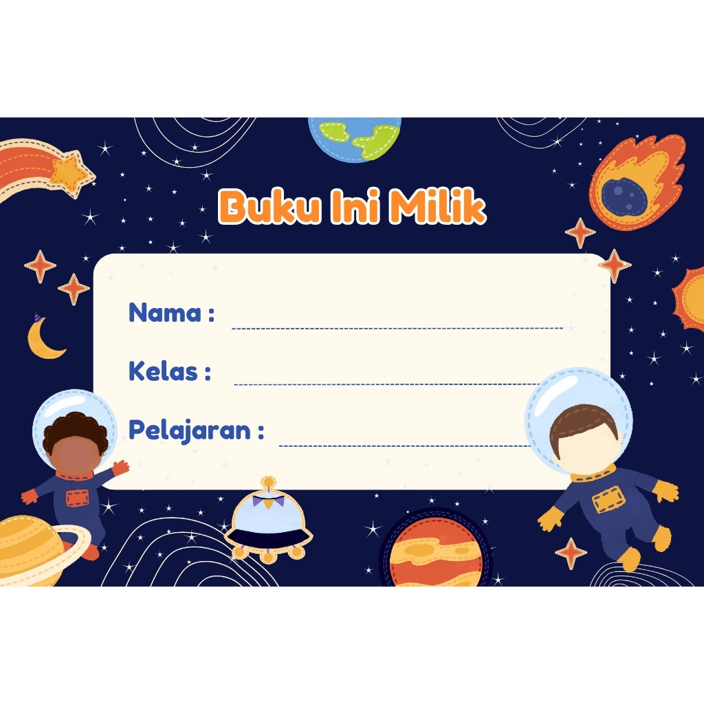 

Sticker Buku Nama Anak | Stiker murah untuk anak