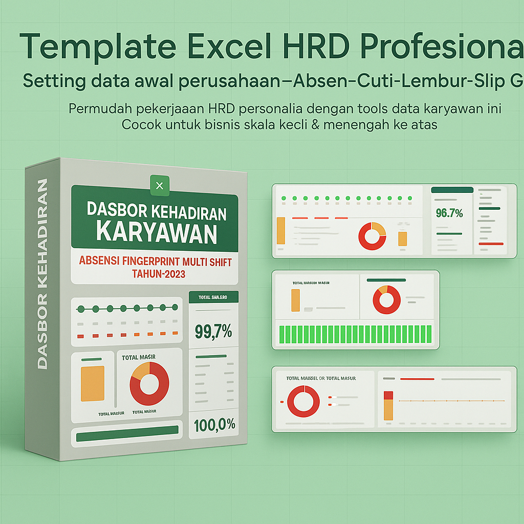 All In One Template Excel HRD Profesional Premium - Mudah di Gunakan