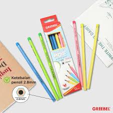 

Pensil Kayu 2B Color Pop Greebel (7029) Grafite Pensil Ujian Sekolah dan pastel mood komputer (7028)