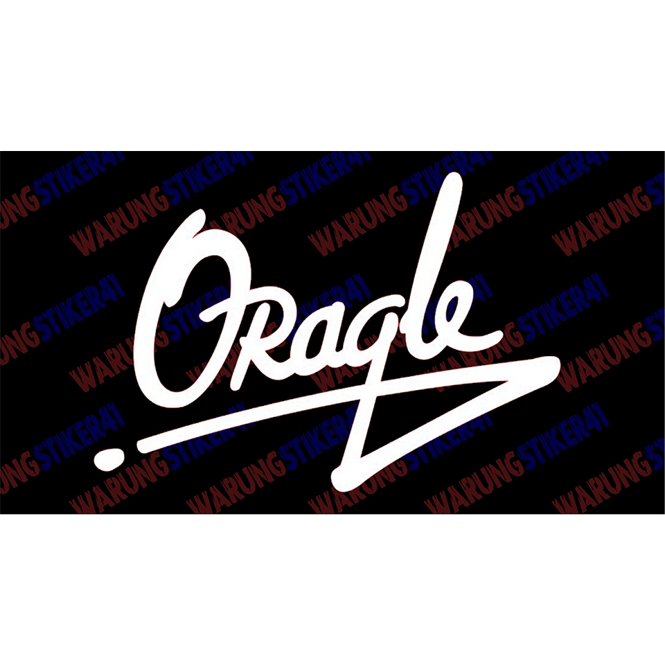 

stiker oragle sticker custom cutting keren