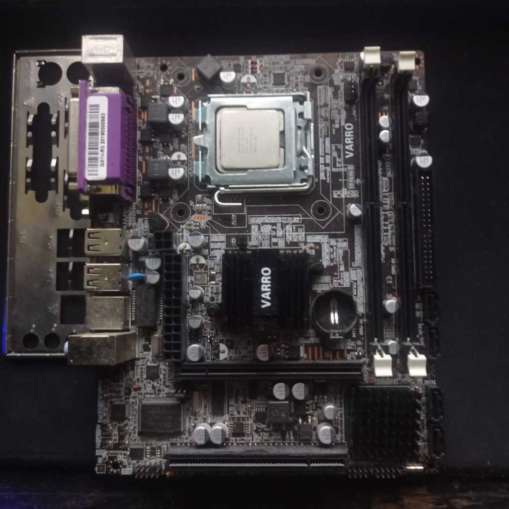 Paket CPU INTEL CORE2DUO E7500 + VARRO G31V-R3 DDR2 + RAM 4GB
