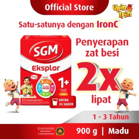 

Promo 6.6 SGM Eksplor 1+ dengan IronC Susu Pertumbuhan Rasa Madu 900GR