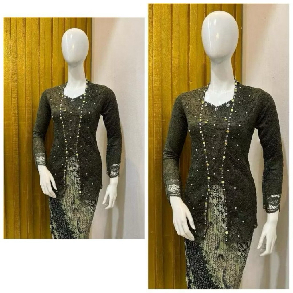kebaya brokat modern payet mewah elegan/kebaya wisuda/kebaya pesta/kebaya modern/kebaya terlaris