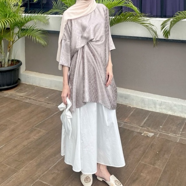 SILMI KAFTAN  KAFTAN WANITA PREMIUM  KAFTAN PENDEK WANITA  KAFTAN MODERN  KAFTAN TUNIK  ATASAN KAFTA