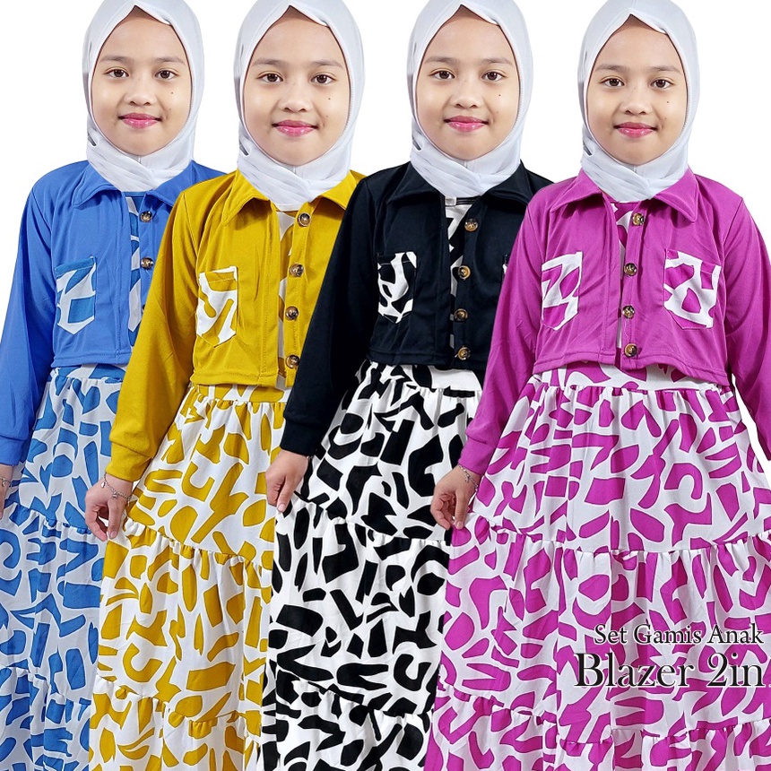Set Gamis Anak Blazer 2 in1 GOGOFASHION 71