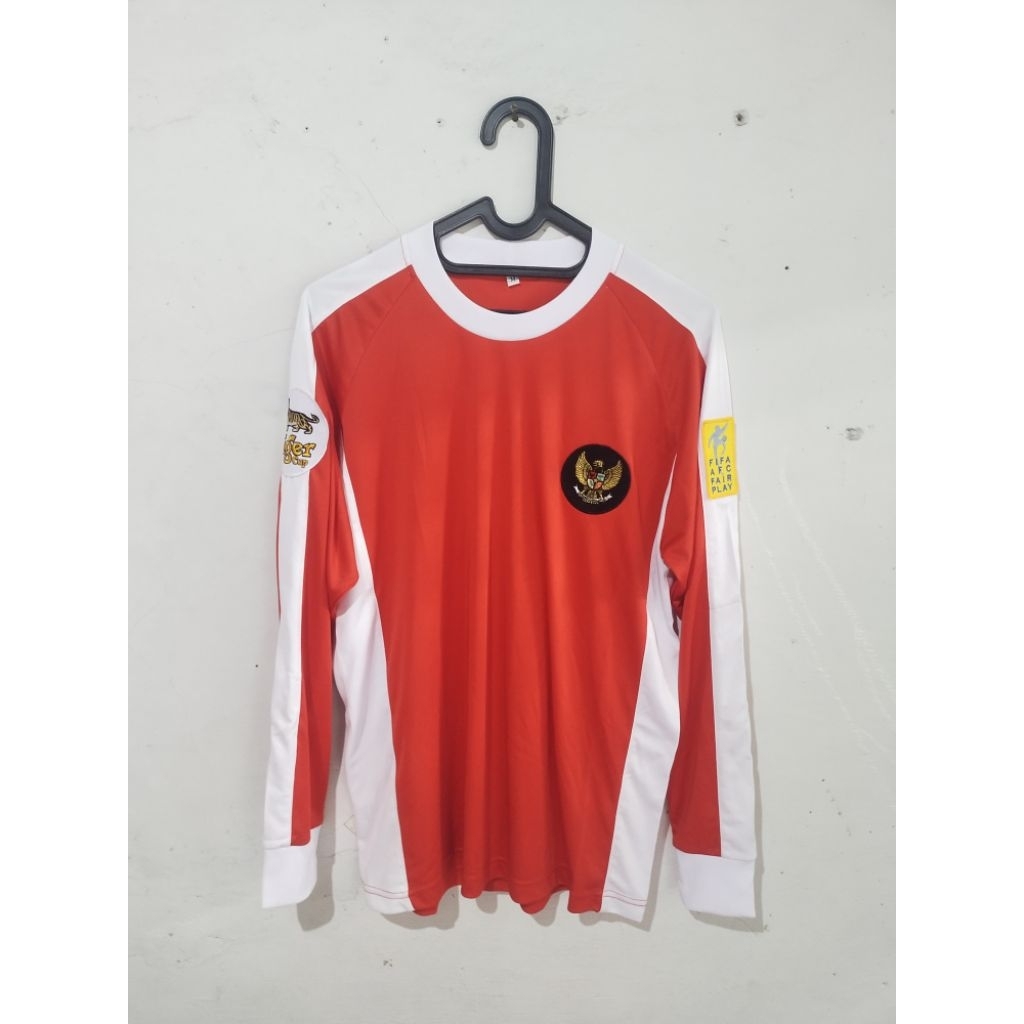 jersey timnas indonesia piala tiger tahun 2000 bisa pake nameset (baca deskripsi)