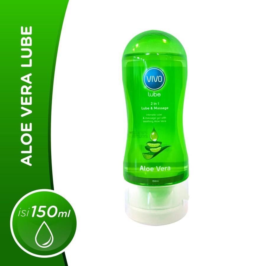 Vivo Lube 2 in 1 & Massage Aloe Vera. Lubricant dan Massage Oil
