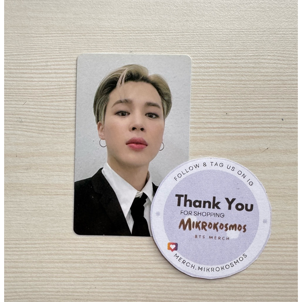 OFFICIAL PHOTOCARD JIMIN BTS - memories 2020