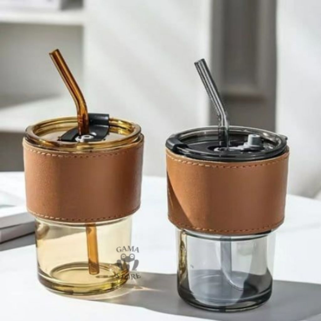 Botol Gelas Minum Kaca Estetik Botol Minum Aesthetic Tumblr Aesthetic