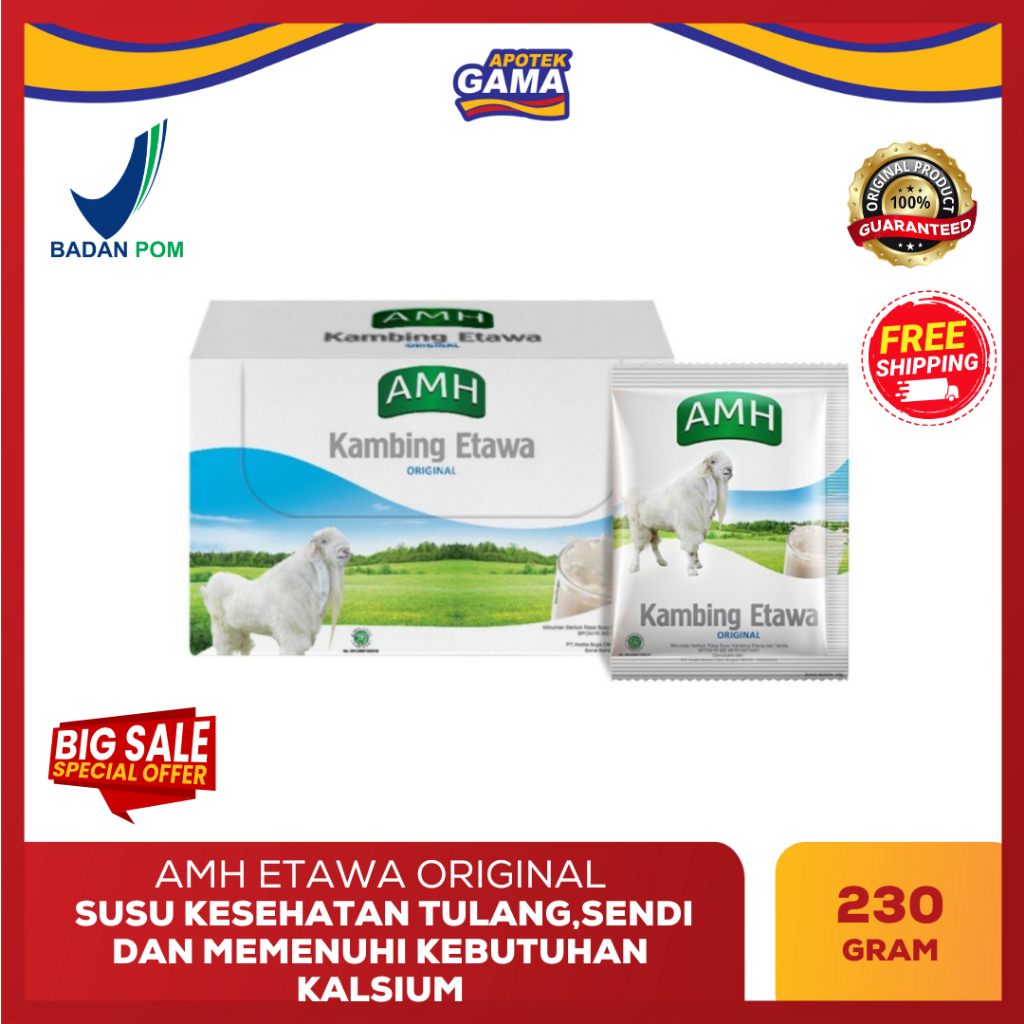 

AMH Kambing Etawa Original – Susu Bubuk Murni Alami | Sumber Nutrisi Tinggi & Imun Booster Alami
