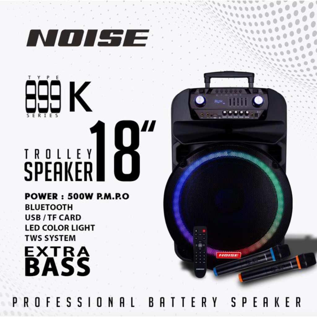 Speaker Portable Wireless Noise 899 K 18 inch Original 18 inch Bluetooth