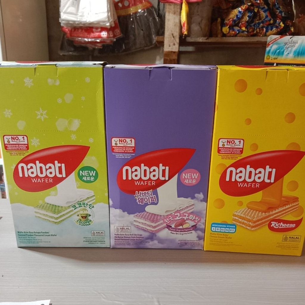 

Nabati wafer 1 kotak isi 20