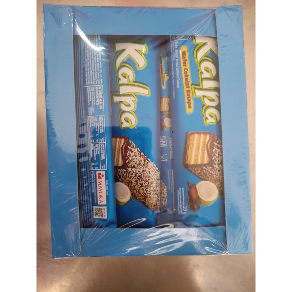 

Kalpa Wafer Cokelat Kelapa 240g 1box isi 12 bungkus