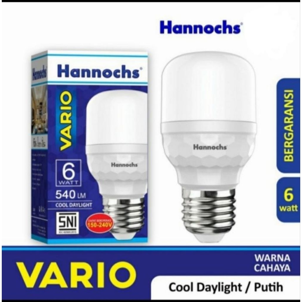 HANNOCHS VARIO 6W / HANNOCHS LED VARIO 6W CAHAYA PUTIH