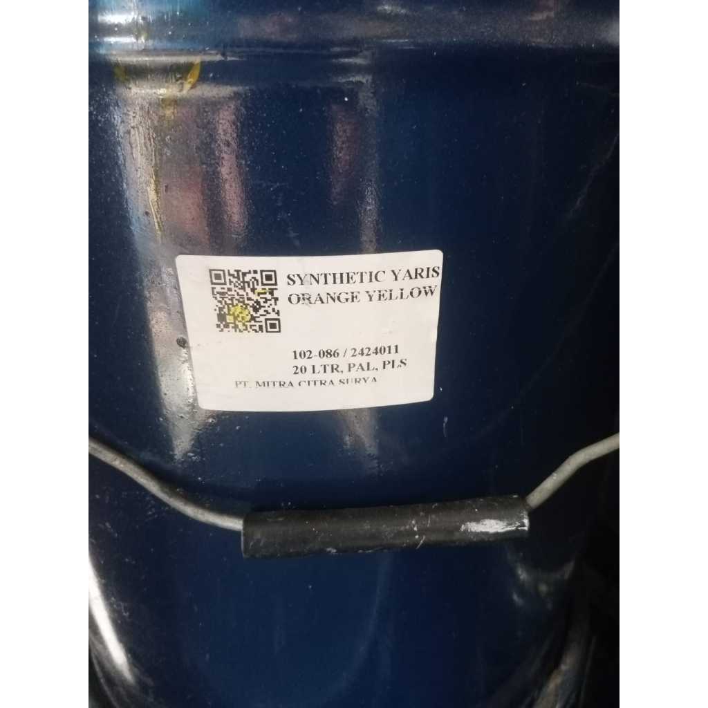 CAT SYNTHETIC // CAT MINYAK - ORANGE YELLOW MURAH 1KG
