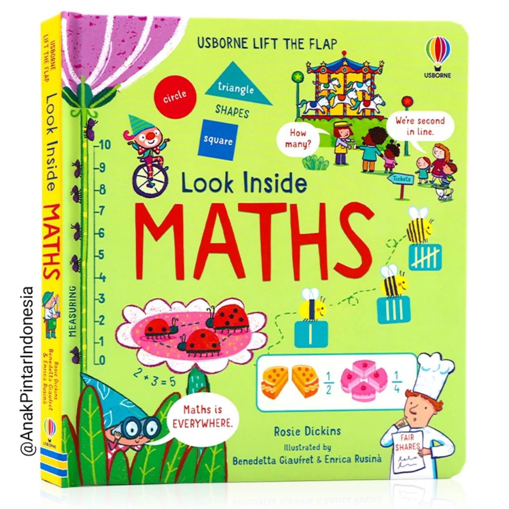 USBORNE LIFT THE FLAP LOOK INSIDE MATHS