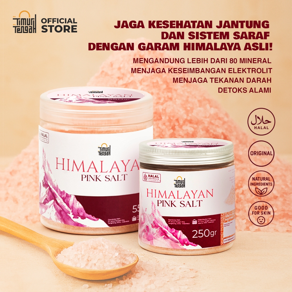 

TIMUR TENGAH GARAM HIMALAYA 550 GR PREMIUM HIMALAYAN SALT PURE ORIGINAL