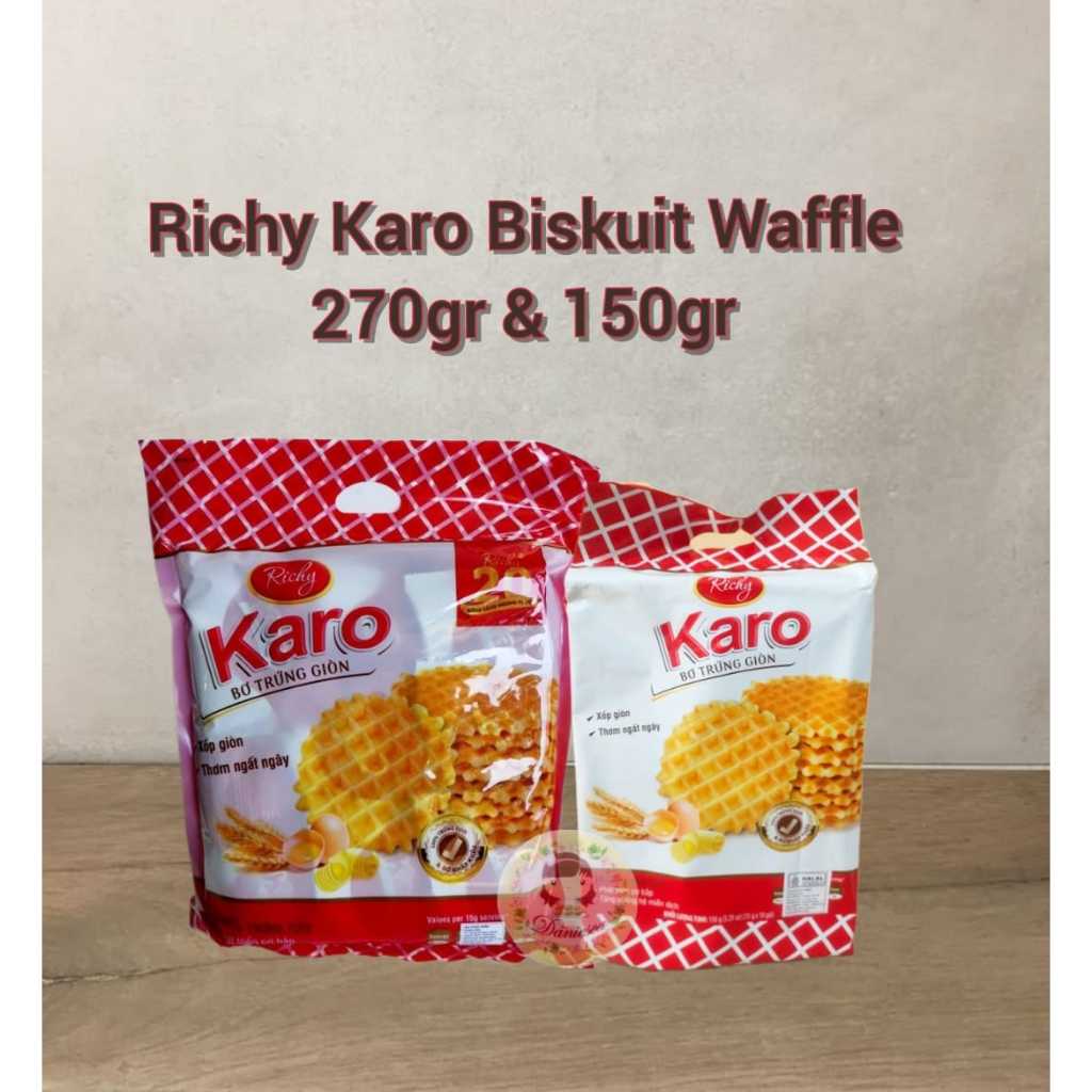 

Richy karo waffle crispy butter waffle 150 gr 270 gr scp)