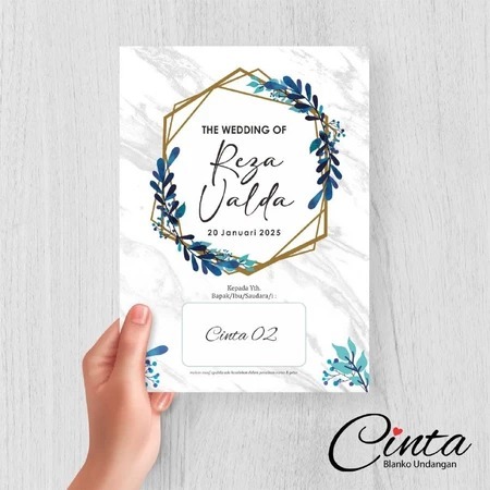 Undangan Cinta 02 (Free Plastik Undangan)