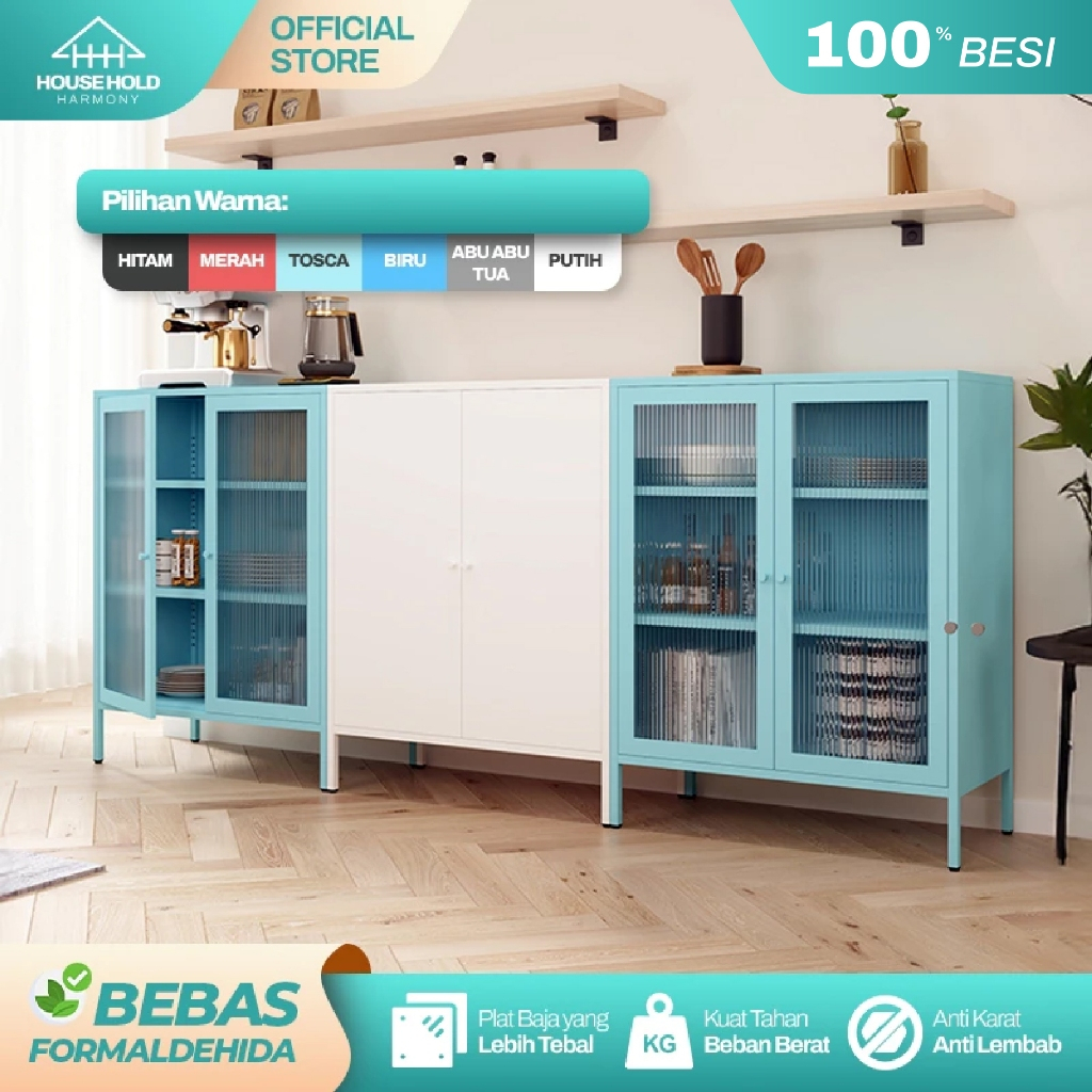 Lemari Bufet Lemari Hias Ruang Tamu Lemari Kaca Pajangan Aesthetic Lemari TV Minimalis Modern Rak TV