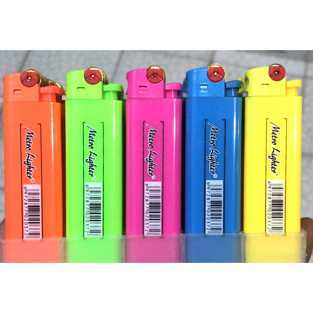 Korek Refillable/Disposable Metrolighter Roda Emas J006/J008 SNI