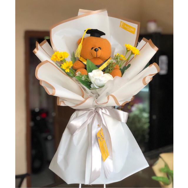 Buket Boneka dan Bunga // Buket boneka wisuda Murah