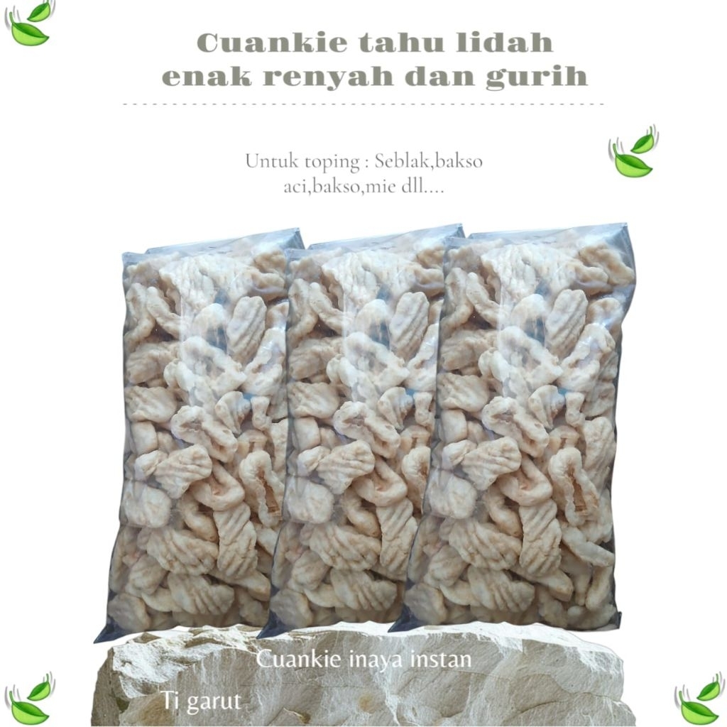 

Cuanki tahu lidah 150pcs freekardus dan bubblewarf