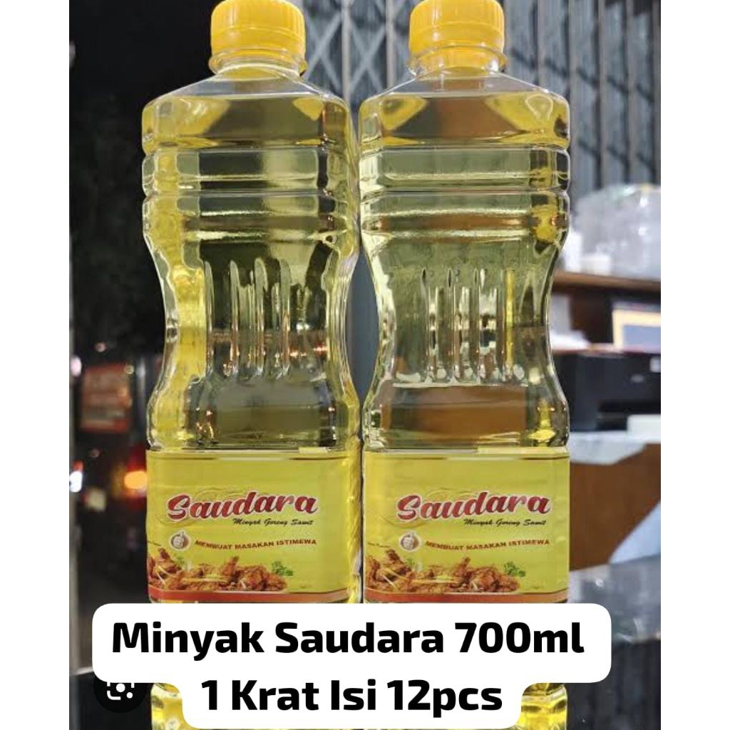 

Minyak Goreng Saudara 700ml KRAT ISI 12 PCS