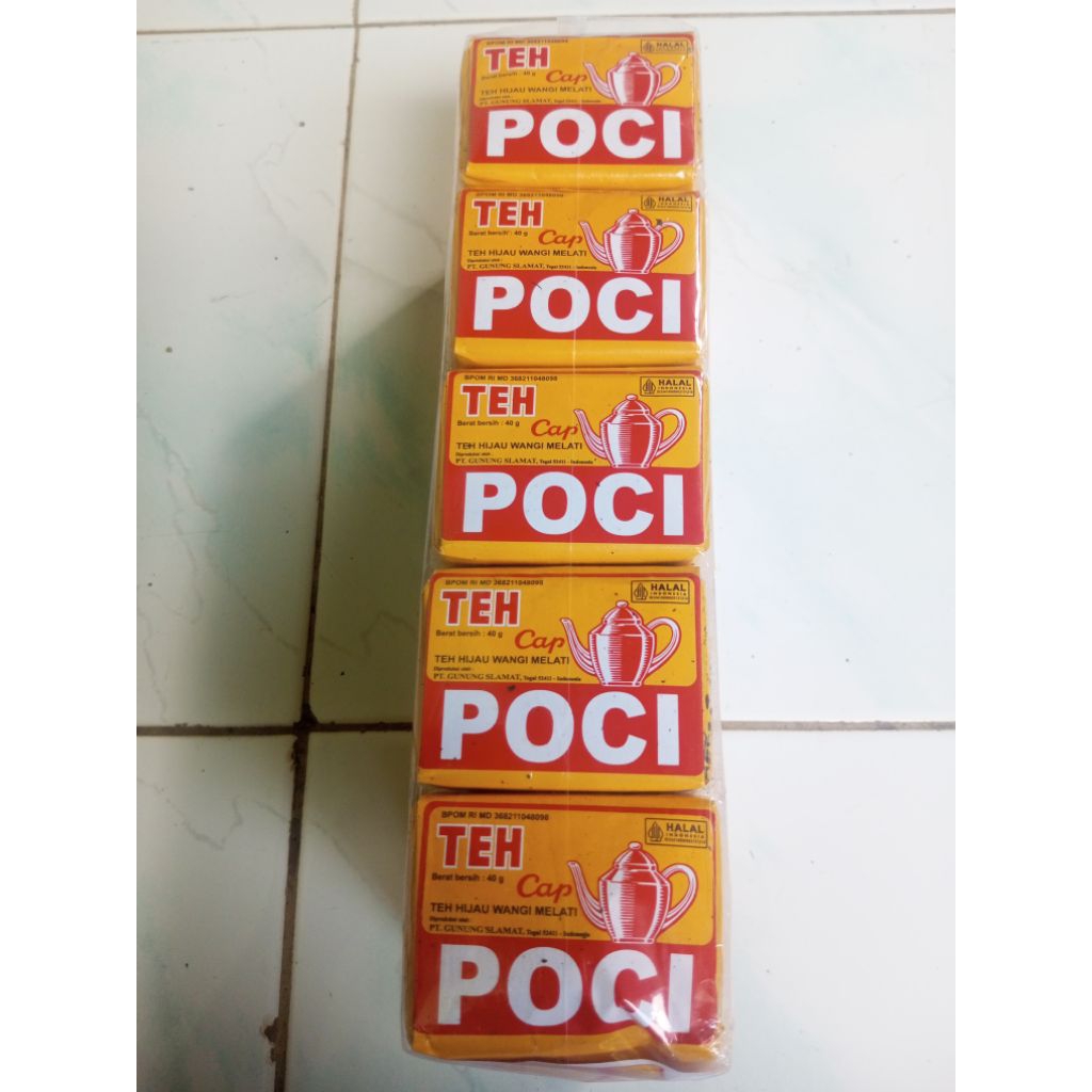

Teh tubruk poci kuning 1 slop isi 10pcs @40gram
