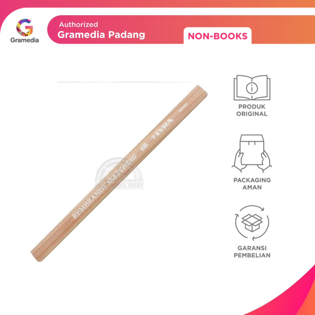 

Gramedia Padang-Pencil Rembrandt Sketching 6B