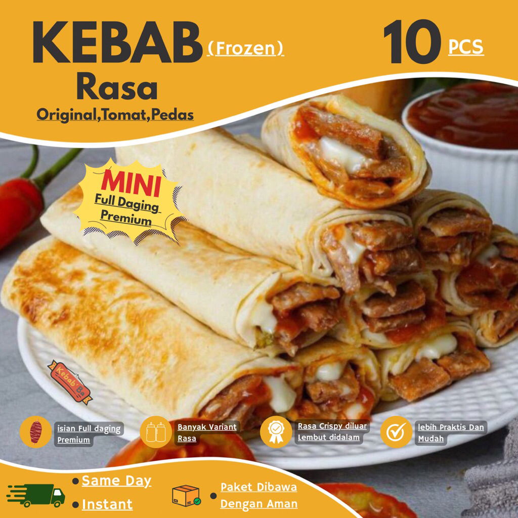 

KEBAB FROZEN MINI ISI 10 PCS ISI FULL DAGING