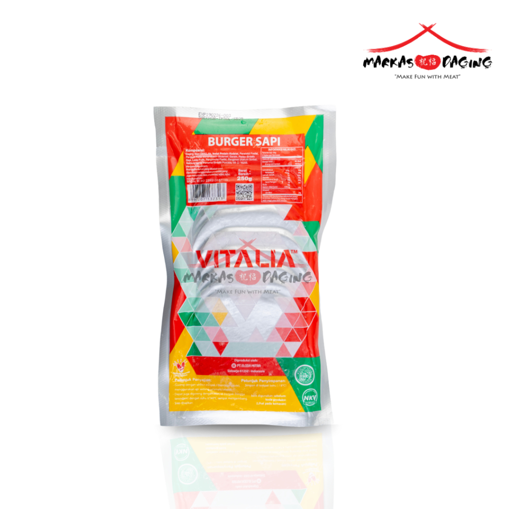

Vitalia Burger 250gr isi 10 - Markasdaging