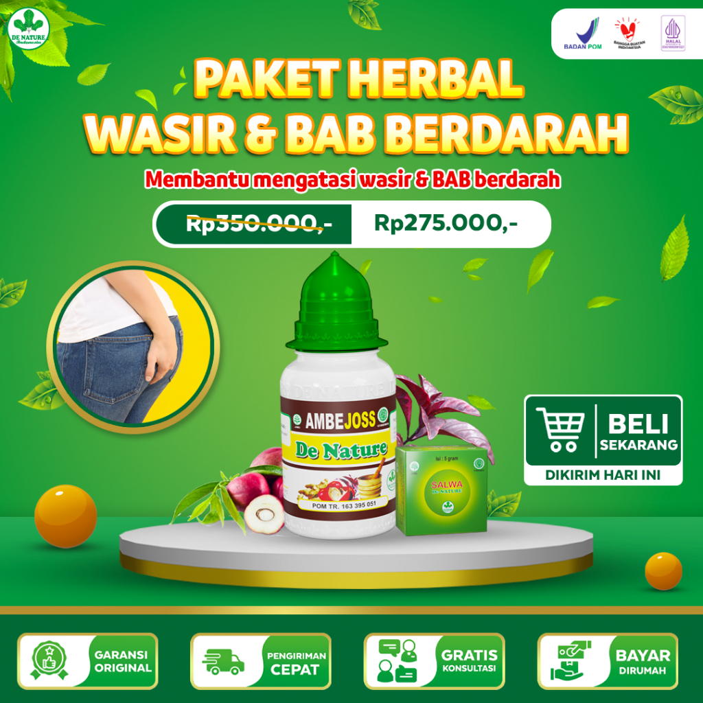 De Nature Obat Paling Manjur untuk Ambeien Luar Stadium 3 - (KAPSUL OBAT+ SALEP)