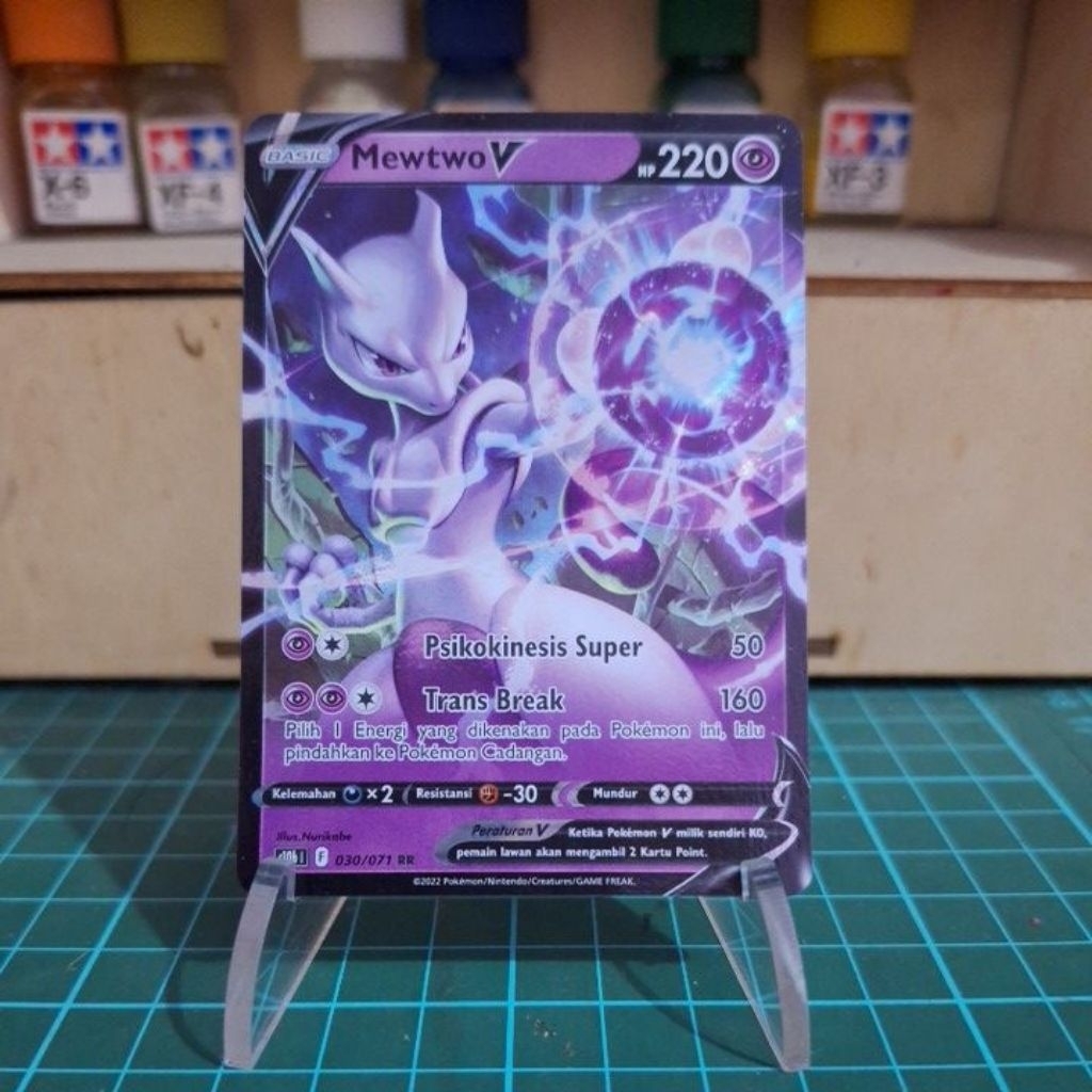 TCG Pokemon Indonesia Mewtwo V RR 30/71 2022