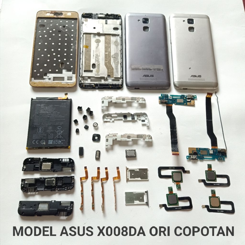 Sparepart Asus Zenfone 3 Max ZC520TL / X008DA Second Original Copotan  speaker atas  kaca lampu flas