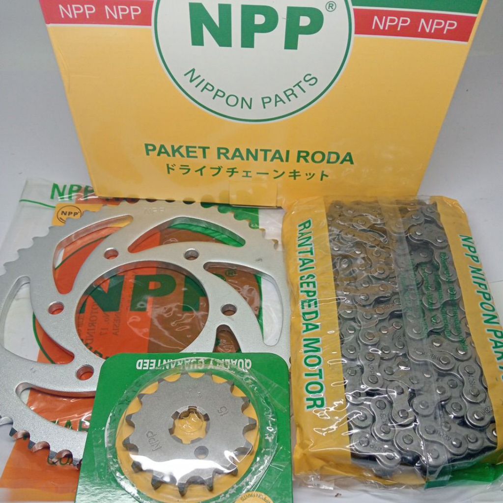 GEARSET R15 TYPE H (R15 15T-47T 428-132) ORIGINAL NPP