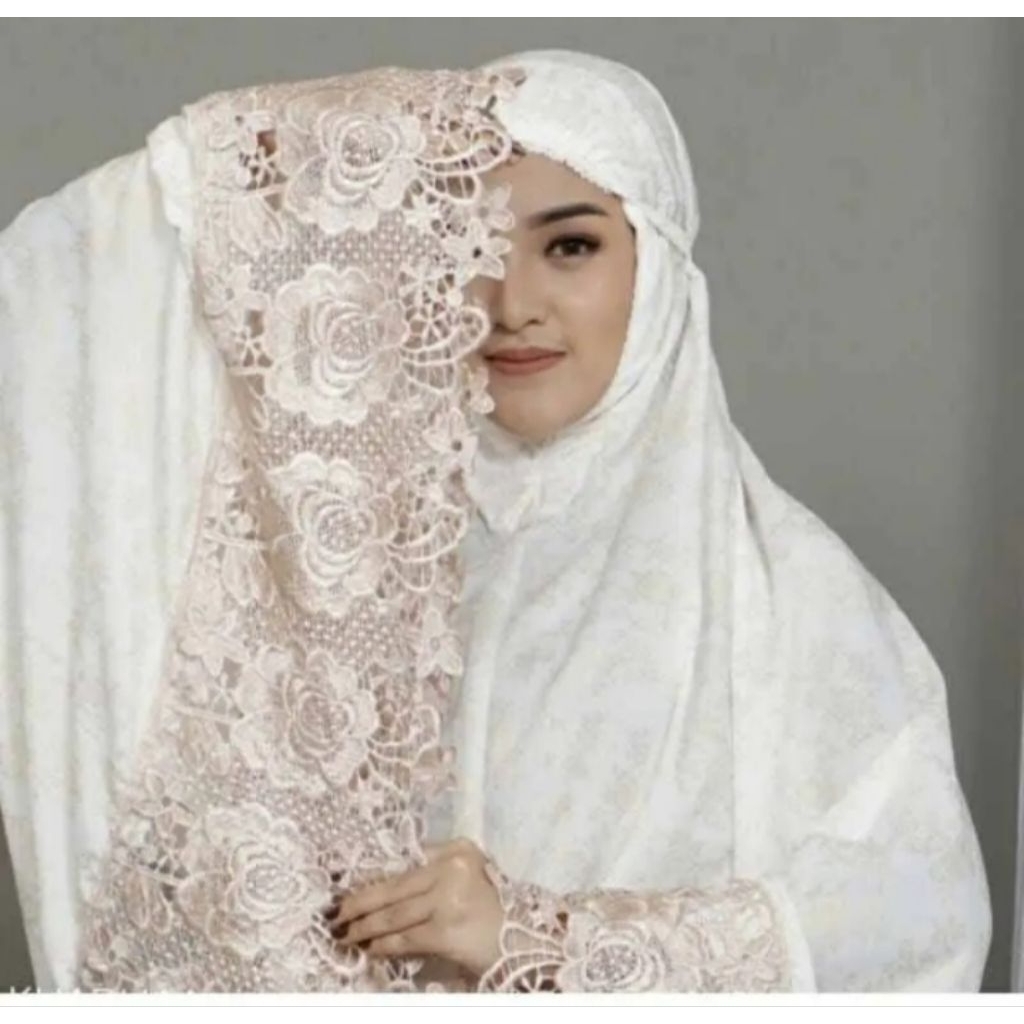 Mukena Prada katun foil