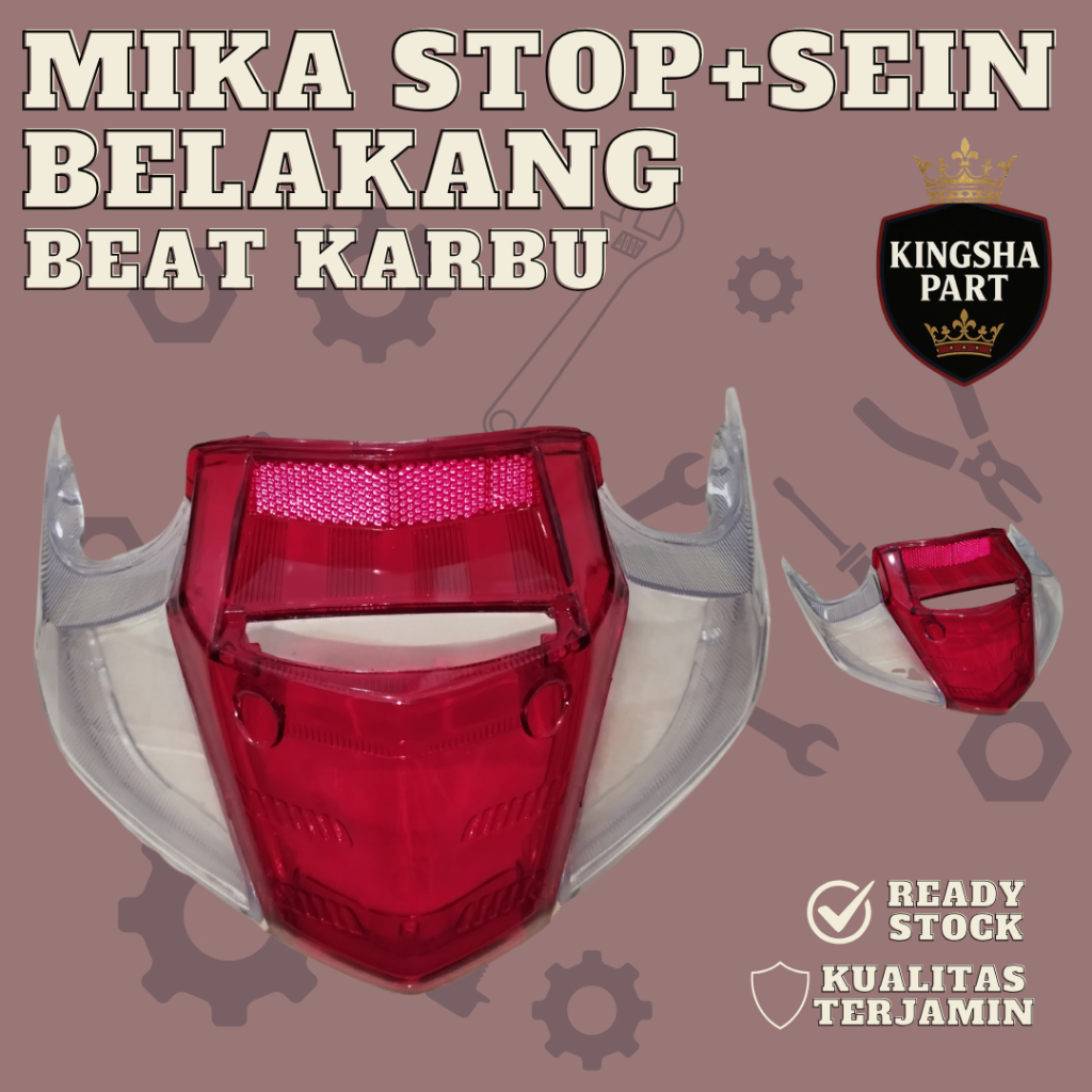 Mika lampu belakang honda beat karbu kaca lampu belakang honda beat karbu stoplamp beat karbu