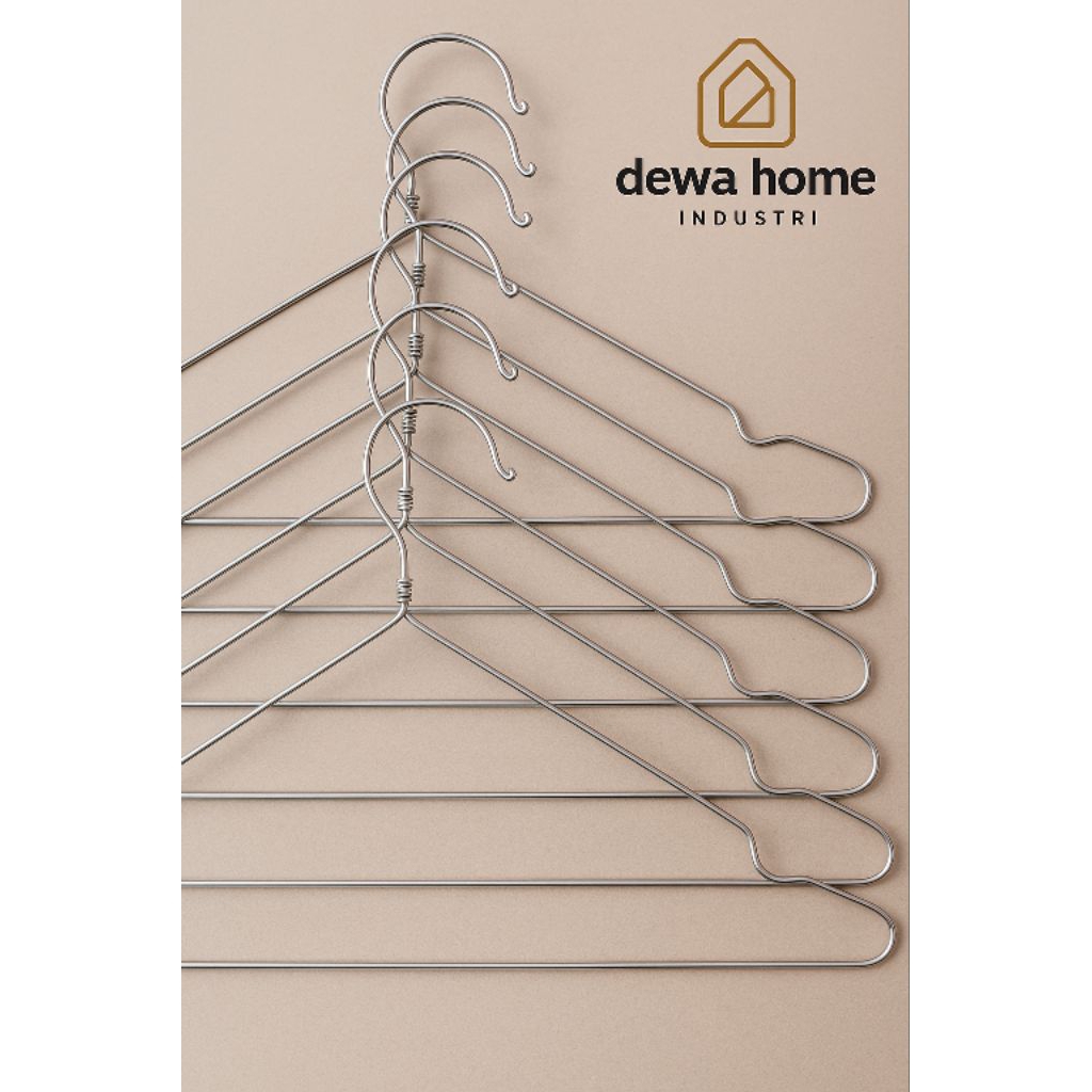 HANGER KAWAT BAJU DEWASA  (HARGA UNTUK 1 LUSIN HANGER)(HANGER KAWAT)(HANGER GANTUNGAN)