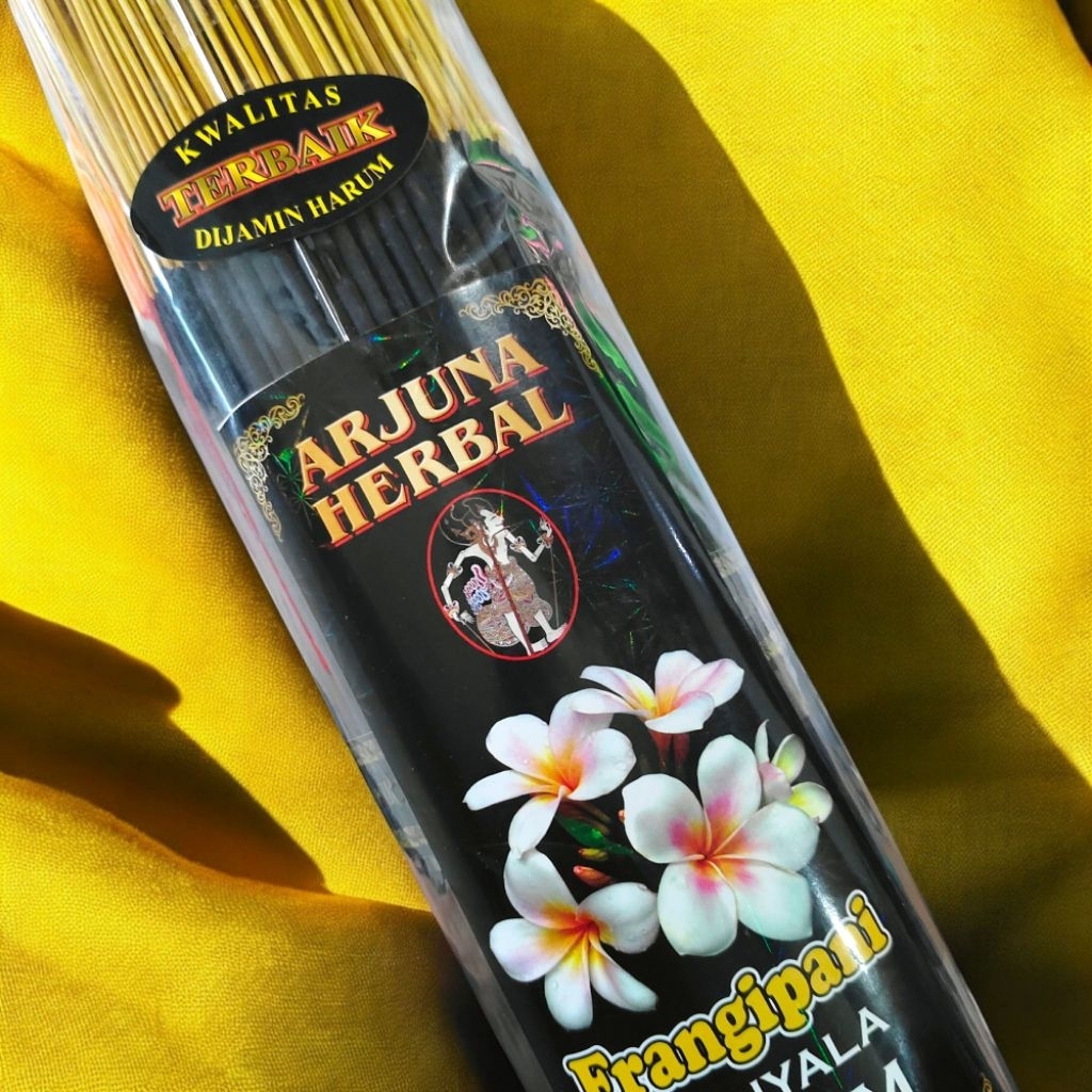 Dupa Wangi Aromaterapi Arjuna Herbal Frangipani, Aroma Kamboja Bali / Jepun Bali, 450 Stik
