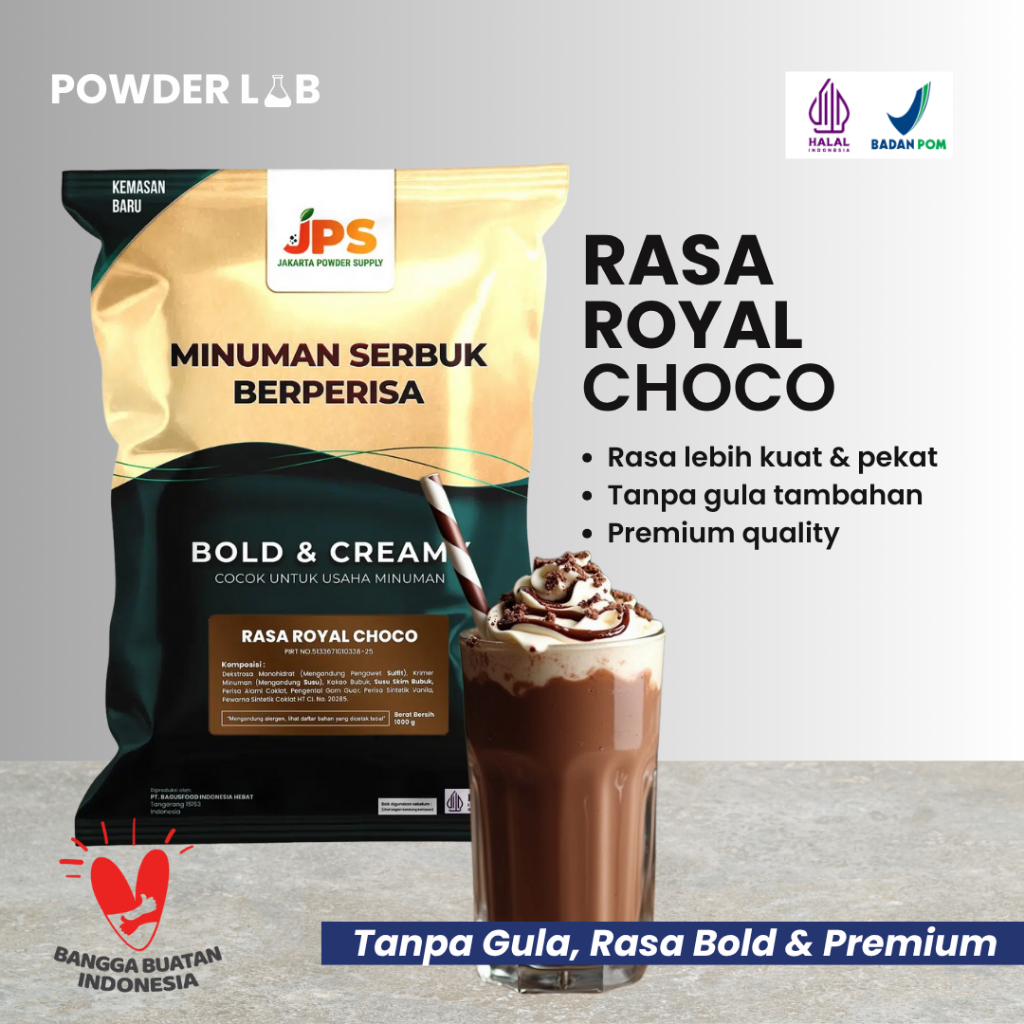 

Bubuk Minuman JPS Rasa Royal Choco 1 KG - Powder Drink Premium Plain