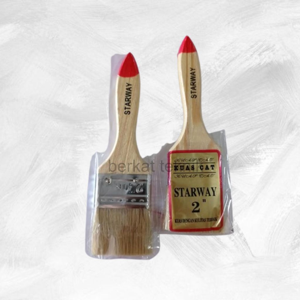 

KUAS CAT STARWAY 2" KUAS GAGANG KAYU 2 INCH PER LUSIN