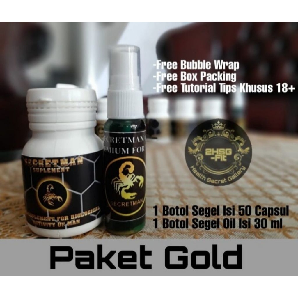 Secretman Capsul & Oil Original Obat kuat Penambah Stamina Pria Pembesarpennis Ampuh permanen 100%